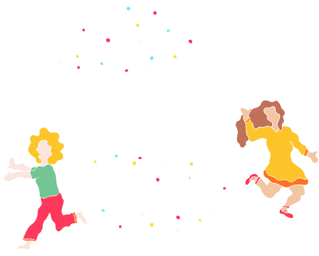 Cartel: FNA 30ª Fiesta Nacional de la Avicultura junto a dos niños y confetti de fondo