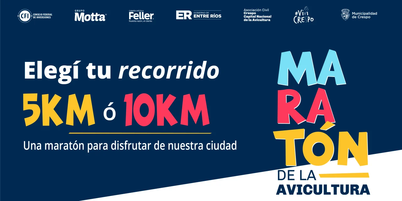 MARATÓN DE LA AVICULTURA: ESTOS SON LOS NUEVOS CIRCUITOS QUE PRESENTARÁ LA EDICIÓN 2025